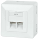 PRISE MURALE AVEC 2 RJ45 CAT6