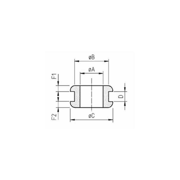 SERRE-CABLE POUR CABLES PLATS 3 x 5,6mm