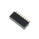 BARRETTE FEMELLE DOUBLE RANGEE - 16 BROCHES