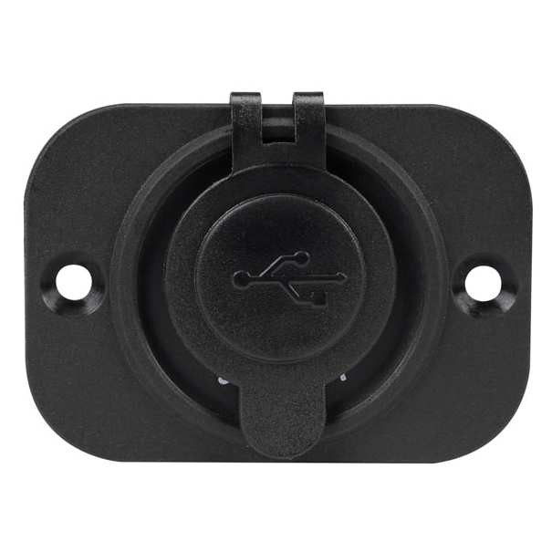 CHARGEUR DE VOITURE  USB ENCASTRABLE (ENTRÉE 12-24 VCC, SORTIE 5 V)