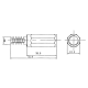CONNECTEUR D'ALIMENTATION CC FEMELLE  2.1mm x 5.5mm