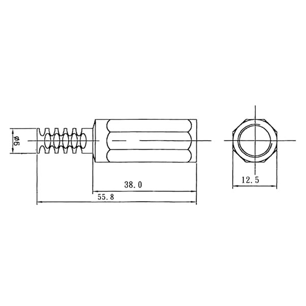 CONNECTEUR D'ALIMENTATION CC FEMELLE  2.1mm x 5.5mm CONNECTEUR D'ALIMENTATION CC FEMELLE  2.1mm x 5.5mm