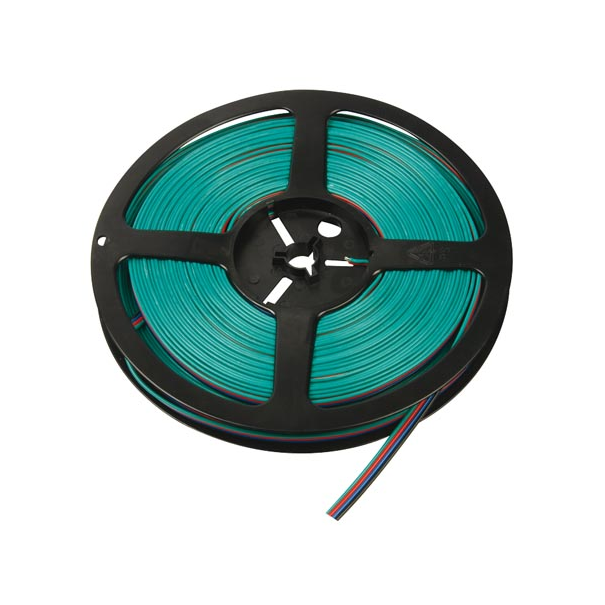 CÂBLE RVB POUR FLEXIBLE RVB - 4 CONDUCTEURS - A LA COUPE