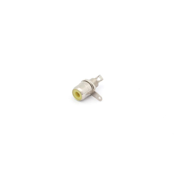 EMBASE RCA FEMELLE - NICKELEE - JAUNE