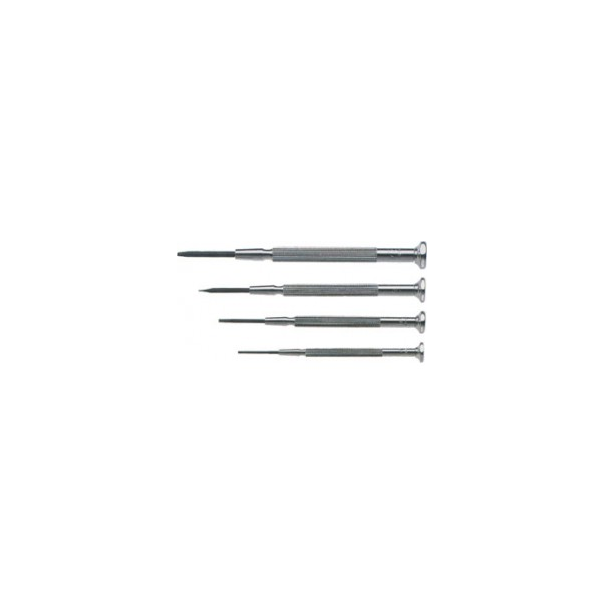 TOURNEVIS DE PRECISION - PLAT - 4 PIECES - 1.0/1.6/2.0/2.4mm