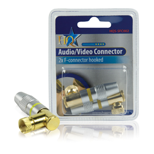 CONNECTEUR F COUDE (kit de 2 pièces)