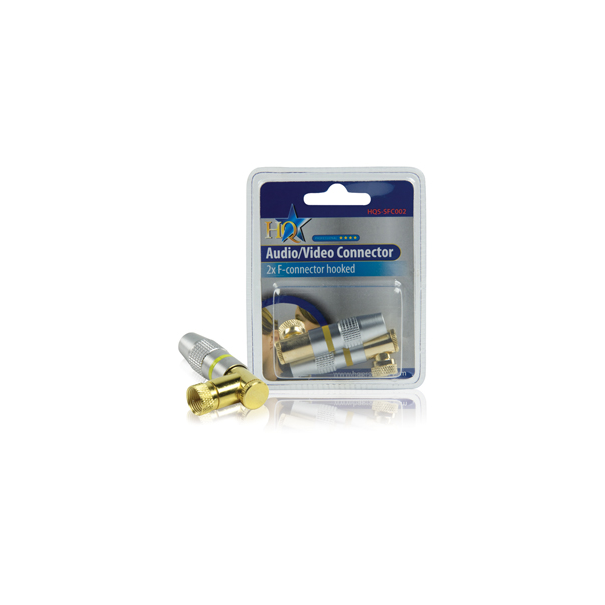 CONNECTEUR F COUDE (kit de 2 pièces)