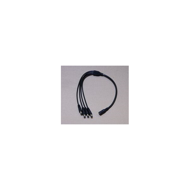 CABLE D'ALIMENTATION DC PLUG 1 VERS 4 POUR BARRE LED Hxx