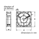 VENTILATEUR SUNON 12VCC ROULEMENT A AIGUILLES 80 x 80 x 25mm