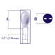 CONDENSATEUR TANTALE  0.68µF / 35V