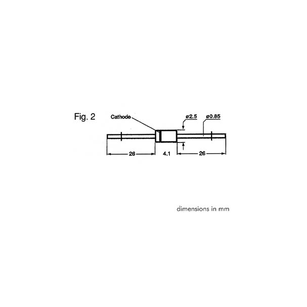 DIODE ZENER 2V7 - 1.3W