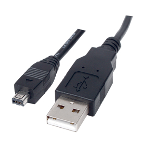 CABLE USB A M - MINI USB 4 BROCHES - 1METRE