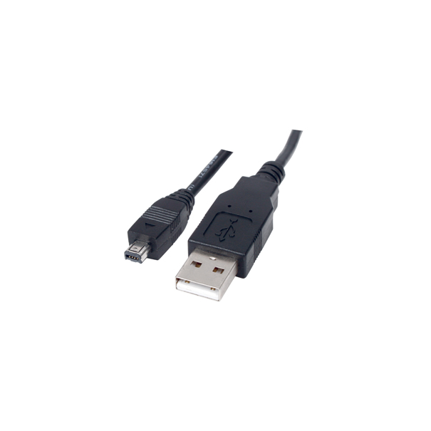 CABLE USB A M - MINI USB 4 BROCHES - 1METRE