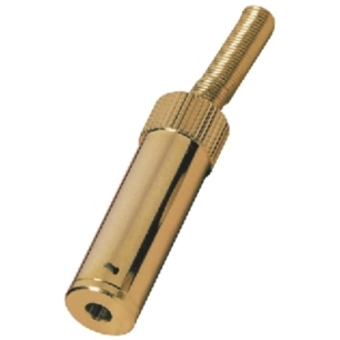 JACK 3.5MM F STEREO PLAQUE OR AVEC RESSORT - PG-303JG