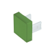 LENTILLE CARREE VERTE POUR EAO SERIE 31