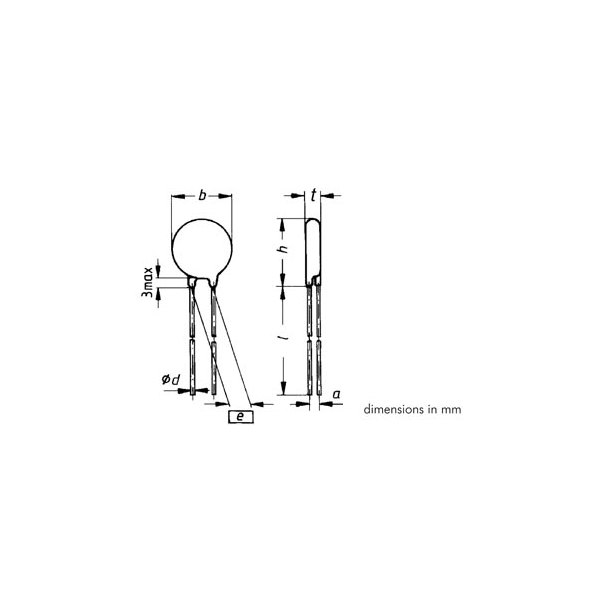 VDR 95VCA/125VCC PAS5.0mm