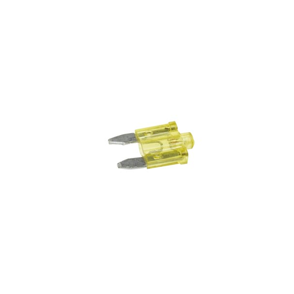 FUSIBLE AUTOMOBILE MINIATURE AVEC VOYANT LUMINEUX (20A - JAUNE)