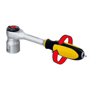 CLE A DOUILLE 1/2" PROXXON AVEC FONCTION DE TOURNEVIS A RENVOI D'ANGLE EN TOURNANT LE MANCHE