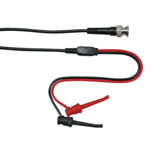 CÂBLE COAXIAL 1m - BNC MÂLE + 2 GRIP-TEST MINIATURES