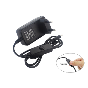 ALIMENTATION USB TYPE C - 3A - AVEC SWITCH  POUR RASPBERRY PI4