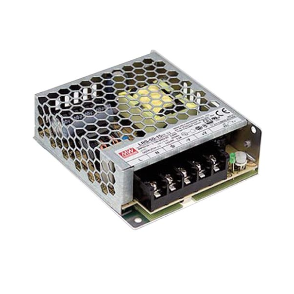 ALIMENTATION Á DÉCOUPAGE POUR ÉQUIPEMENT INFORMATIQUE - 1 SORTIE - 50 W - 12 V - CHÂSSIS FERMÉ - USAGE PROFESSIONNEL UNIQUEMENT