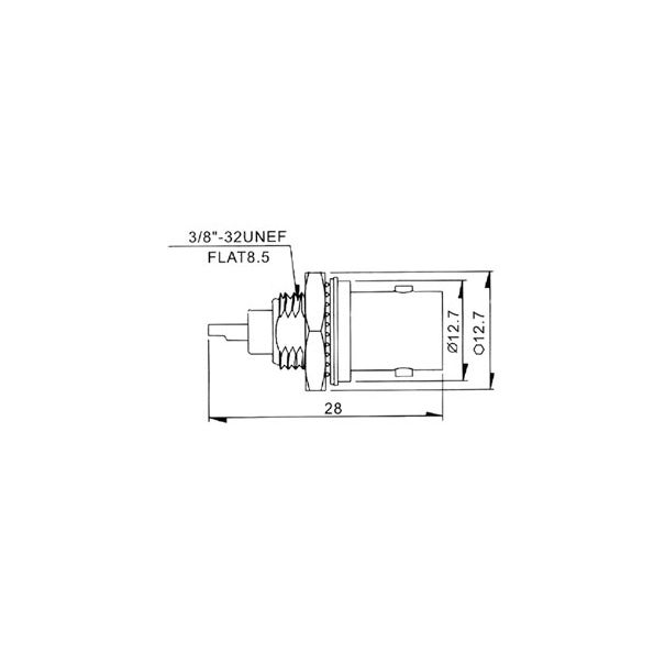 CONNECTEUR BNC FEMELLE POUR CHASSIS