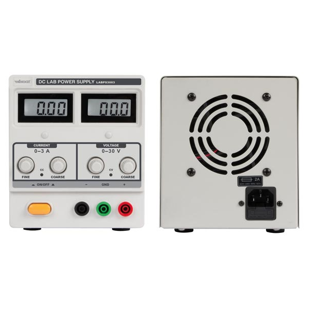 ALIMENTATION DE LABORATOIRE 0-30 VCC 0-3 A MAX / AVEC DOUBLE AFFICHEUR LCD