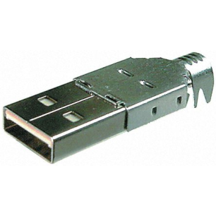 CONNECTEUR USB TYPE A A SOUDER POUR CABLE