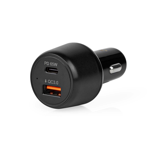 Chargeur de voiture USB - 65W - 2.0 3.0 et 3.25A - 2 sorties - USB A et C - Power Delivery