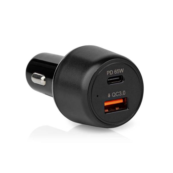Chargeur de voiture USB - 65W - 2.0 3.0 et 3.25A - 2 sorties - USB A et C - Power Delivery