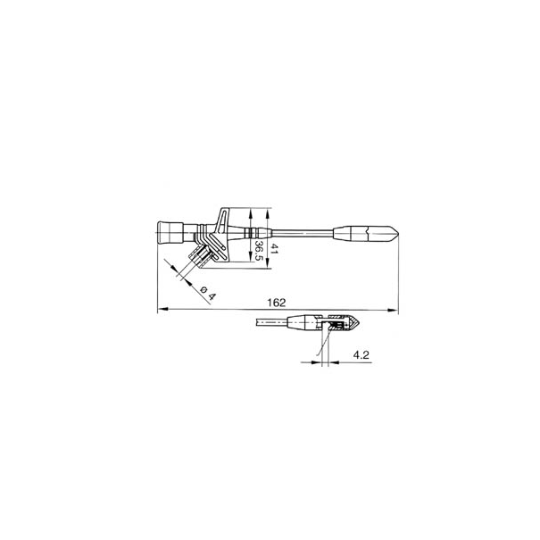 GRIP-FILS DE SECURITE AVEC CONTACTS ISOLES - ROUGE (KLEPS 2700)