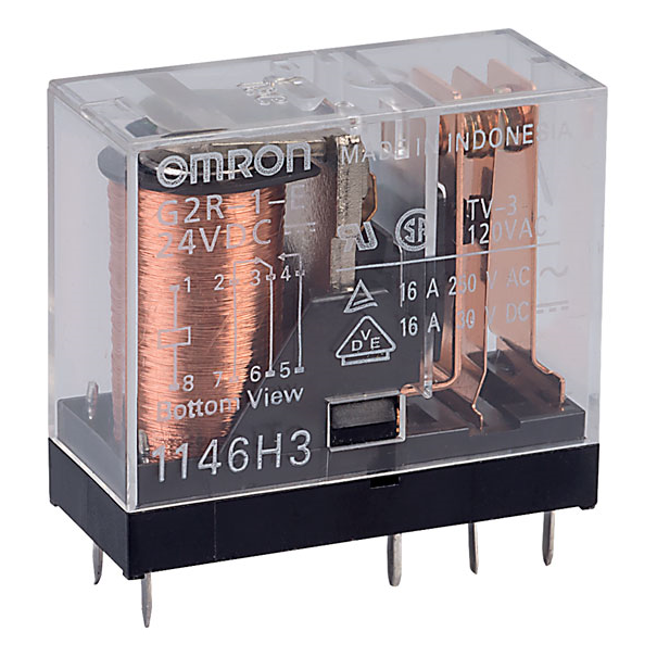 RELAIS OMRON 24V DC 1INV 16A