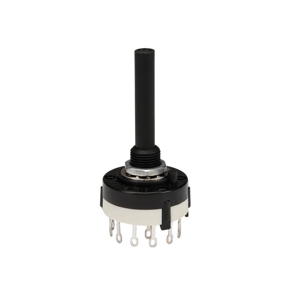 COMMUTATEUR ROTATIF 1 CIRCUIT / 12 POSITIONS - COSSES A SOUDER COMMUTATEUR ROTATIF 1 CIRCUIT / 12 POSITIONS - COSSES A SOUDER