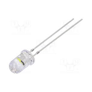 LED 5MM BLANC FROID CLIGNOTANT 1HZ