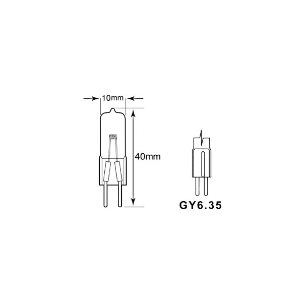 LAMPE HALOGÈNE PHILIPS 100W / 12V, FCR GY6.35, 3400K, 50h