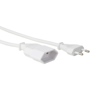 RALLONGE - 1.8 m - BLANC - 2G0.75 - CEE 7/16 "FICHE EURO"+ C7