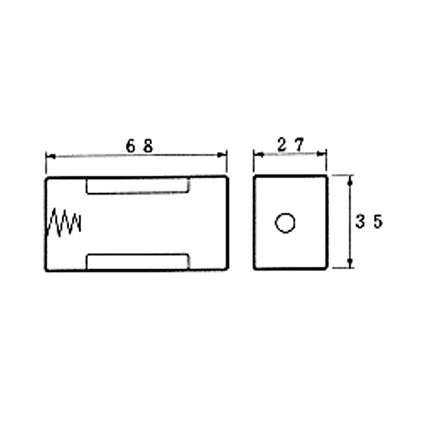 COUPLEURS DE 1 PILE D (LR20), AVEC COSSES A SOUDER