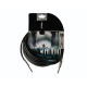 CABLE HAUT-PARLEUR PROFESSIONNEL 6.35mm MONO VERS 6.35mm MONO NOIR (10m)