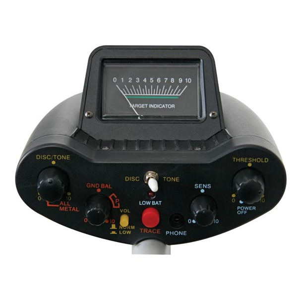 Détecteur de métaux, disque étanche 22cm, profondeur de détection 20cm