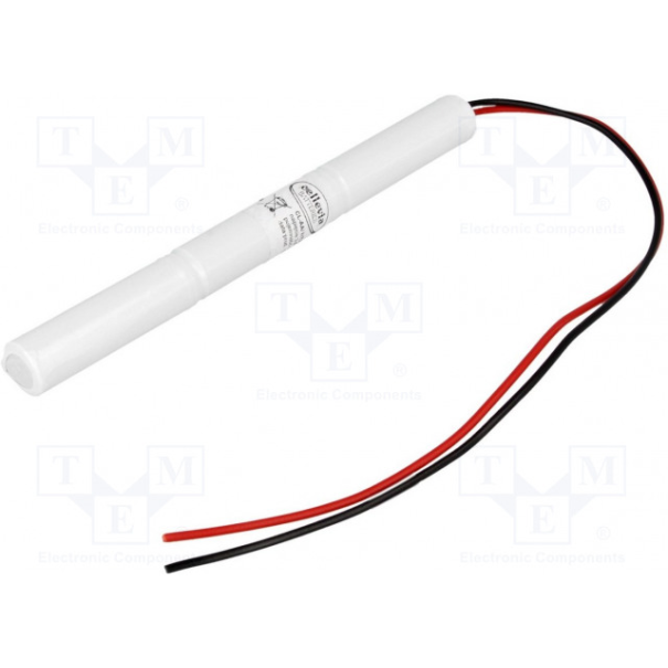 ACCU 3.6V 1.6AH  3XAA + FILS ROUGE-NOIR