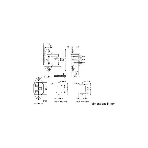 EMBASE MALE POUR CHASSIS EMBASE MALE POUR CHASSIS