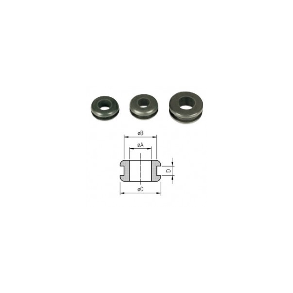 PASSE FIL CAOUTCHOUC DIAM 8MM - PASSE CABLE
