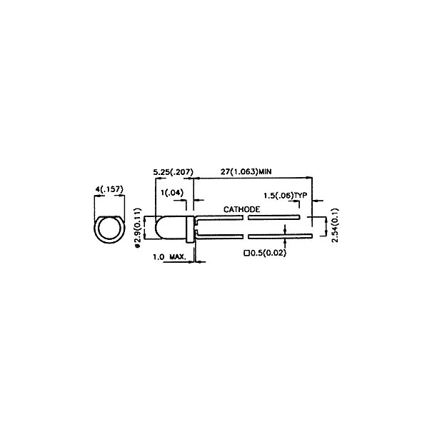 LED BLANCHE 3mm TRANSPARENT - 6300mcd - 20mA - 3V LED BLANCHE 3mm TRANSPARENT - 6300mcd - 20mA - 3V