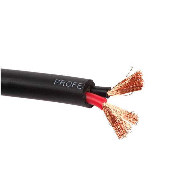 CÂBLE HAUT-PARLEUR QUALITE SUP. - NOIR - 2 x 2.50 mm²