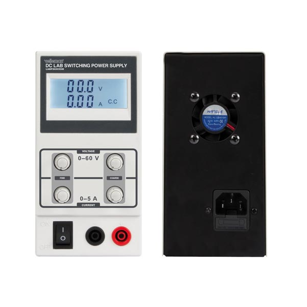 ALIMENTATION DE LABORATOIRE À DÉCOUPAGE CC 0-60 VCC / 0-5 A MAX / AVEC AFFICHEUR LED ALIMENTATION DE LABORATOIRE À DÉCOUPAGE CC 0-60 VCC / 0-5 A MAX / AVEC AFFICHEUR LED