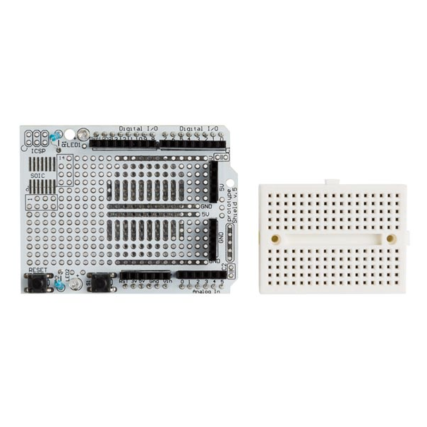 CARTE D'EXPERIMENTATION AVEC MINI PLATINE D'ESSAI POUR ARDUINO® UNO CARTE D'EXPERIMENTATION AVEC MINI PLATINE D'ESSAI POUR ARDUINO® UNO