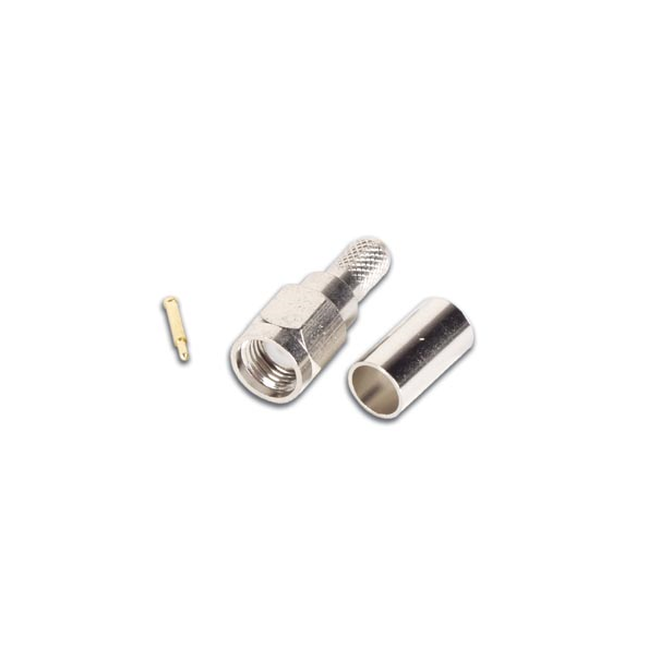 CONNECTEUR SMA MALE, 3pcs, TYPE A SERTIR - POUR RG58 CONNECTEUR SMA MALE, 3pcs, TYPE A SERTIR - POUR RG58