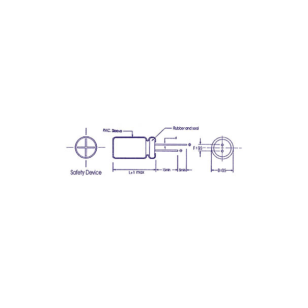 CONDENSATEUR CHIMIQUE RADIAL 470µF / 50V 105°C - Panasonic CONDENSATEUR CHIMIQUE RADIAL 470µF / 50V 105°C - Panasonic