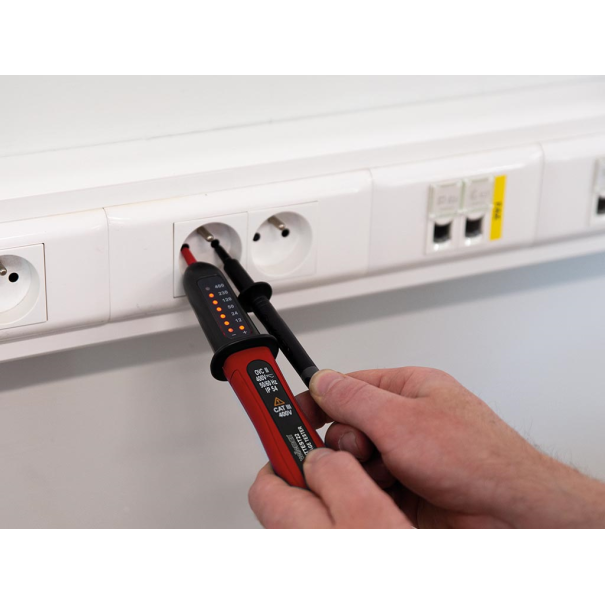 Testeur de tension bipolaire - Cat III - 400V - Indication LED Testeur de tension bipolaire - Cat III - 400V - Indication LED