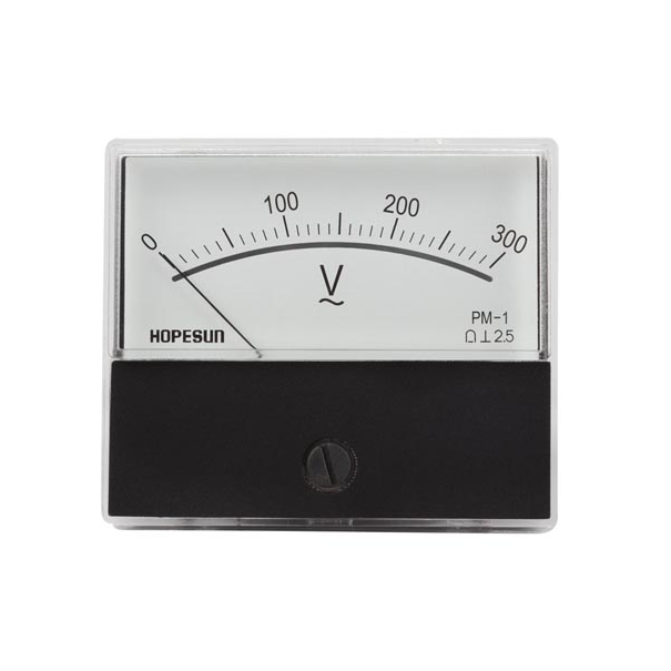 VOLTMÈTRE ANALOGIQUE DE TABLEAU 300V CA / 70 x 60mm VOLTMÈTRE ANALOGIQUE DE TABLEAU 300V CA / 70 x 60mm